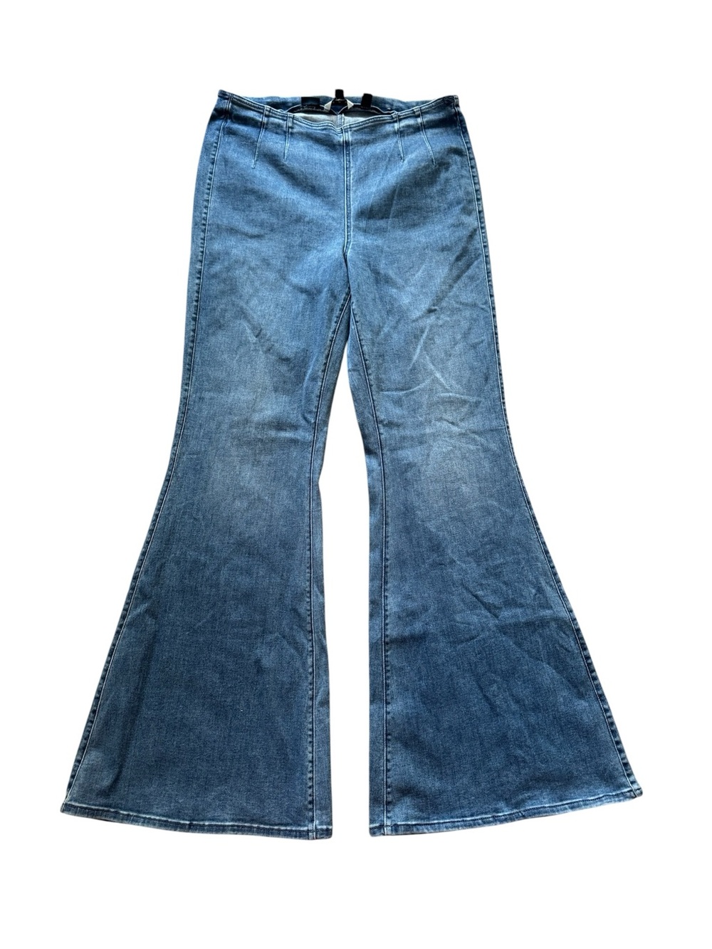 American Eagle Women’s Large Luxe Stretch Flare Jeans Blue High Rise